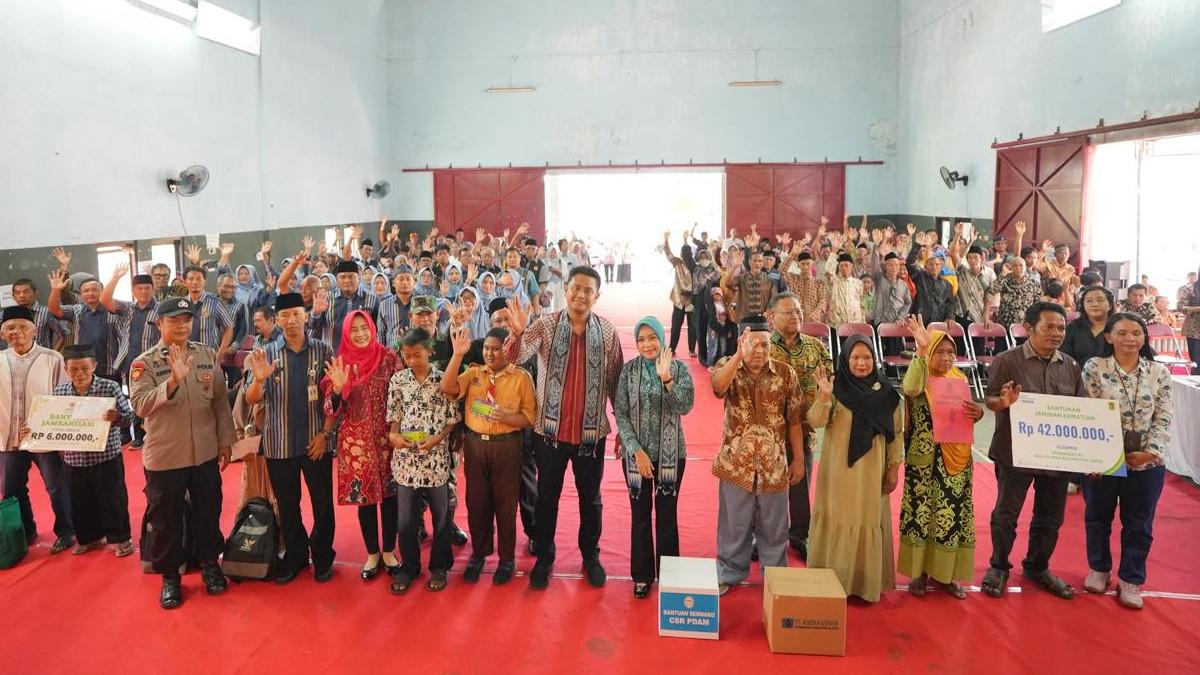 PROGRAM SAMBUNG RASA - Bupati Klaten Hamenang Wajar Ismoyo menegaskan komitmennya Sambung Rasa di Desa Jambu Kidul, Kecamatan Ceper, Klaten, Jumat (7/11/2025).