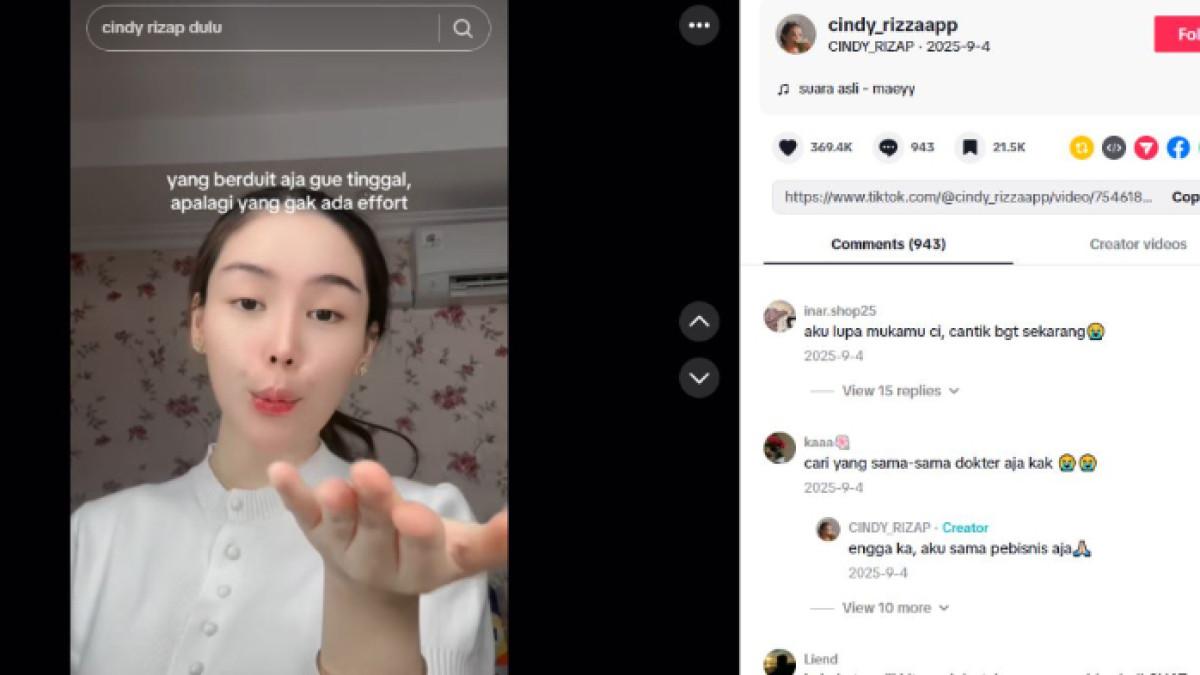 Cindy Rizap Jilat Ludah Sendiri? Reaksi Lawas Cindy Rizap Soal Pasangan Sesama ...
