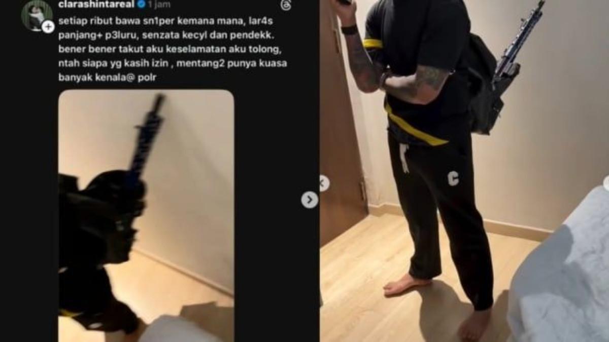 CLARA SHINTA - Clara Shinta sebut suaminya kerap ancam pakai senjata api