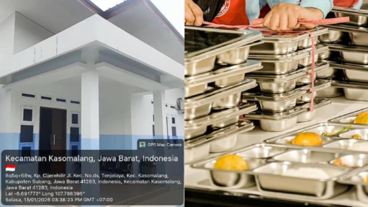 DAPUR SPPG SUBANG - Dapur SPPG yang baru selesai dibangun di Kecamatan Kasomalang Subang, habiskan Rp 1 miliar, belum bisa beroperasi