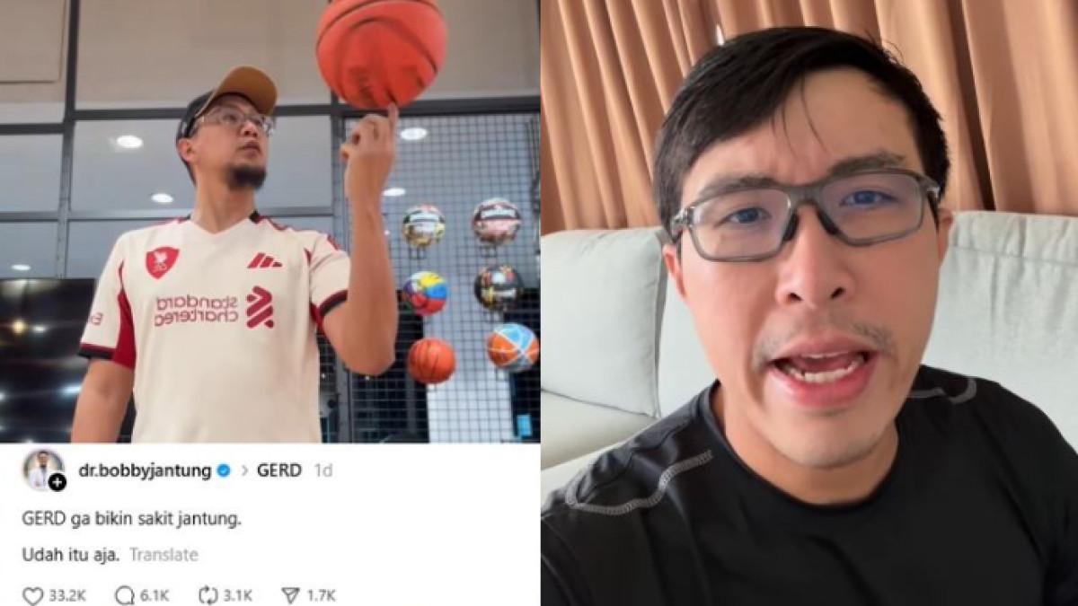 PENJELASAN MEDIS - Dokter Tirta pasang badan setelah rekan sejawatnya, dr Bobby, diminta belajar lagi oleh netizen usai memperdebatkan kaitan antara penyakit lambung dan jantung