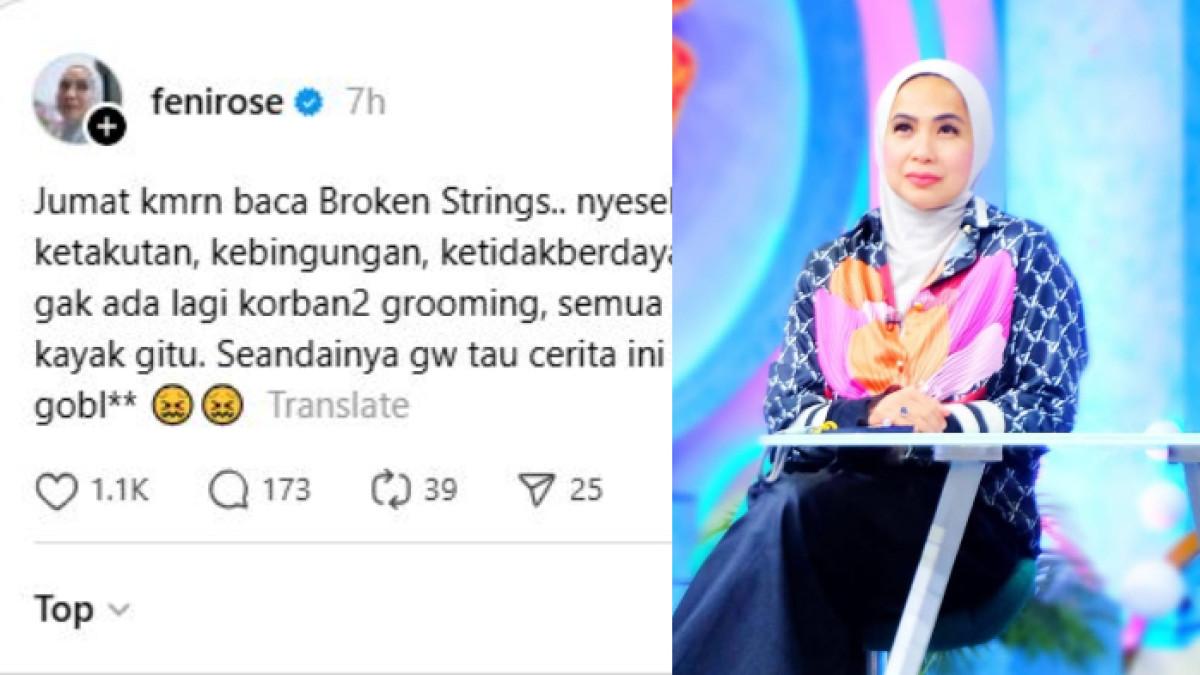 KOMENTAR FENI ROSE - Feni Rose ikut prihatin atas kejadian child grooming yang dialami Aurelie Moeremans. Ia pun menyesal pernah undang 