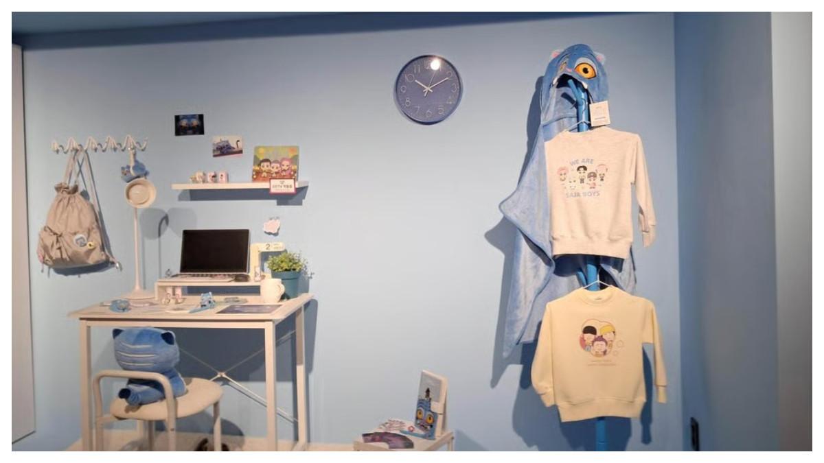 Gerai sementara ini mencakup ruang pamer dengan merchandise bertema Derpy.