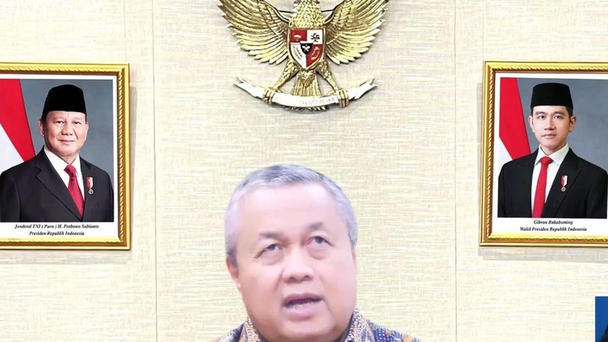 Gubernur Bank Indonesia (BI) Perry Warjiyo saat konferensi pers mengenai hasil RDG BI Februari 2026, Kamis (19/2/2026).(Tangkapan layar Zoom)