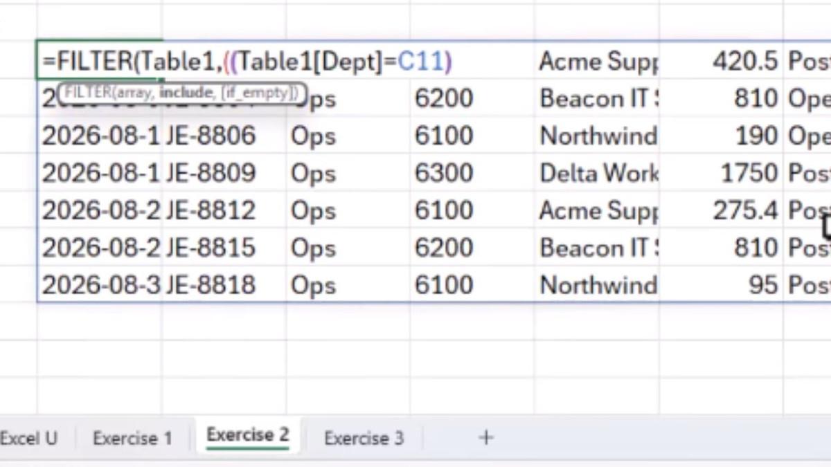 Cara Membuat Daftar Data Otomatis di Excel dengan FILTER dan SORT
