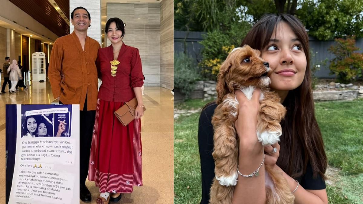 VIRAL BROKEN STRINGS - Kolase potret Hesti Purwadinata dan Aurelie Moeramans. Hesti ungkap ancaman dari sosok 'Bobby'