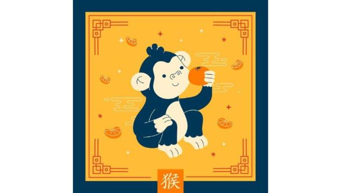 Ilustrasi Shio Monyet.