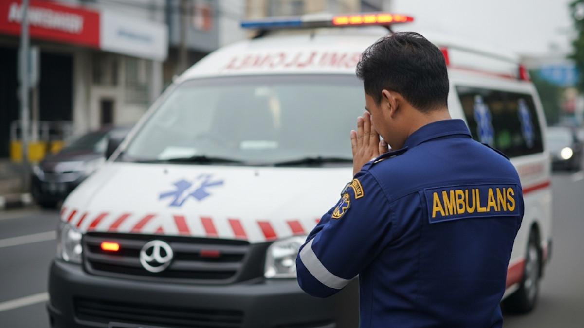 DRAMA DI JALANAN - Ilustrasi seorang sopir ambulans. 