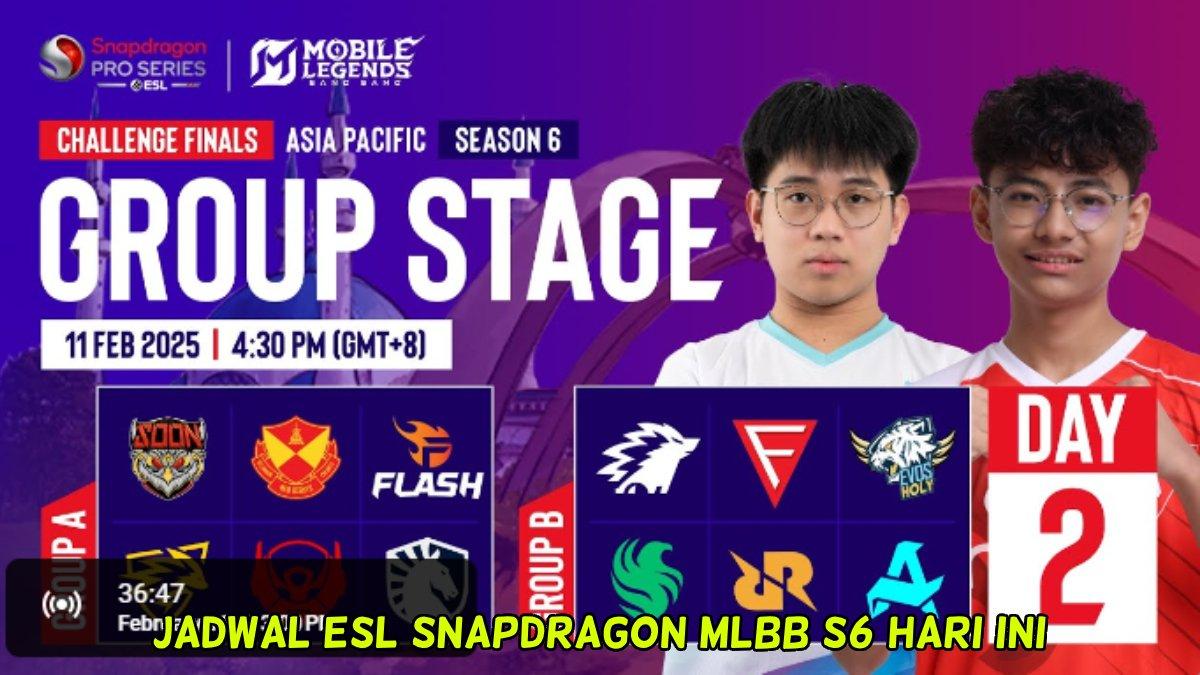 Jadwal Tim Indo BTR, Team Liquid, RRQ: ESL Snapdragon MLBB S6 Challenge Finals Group Stage Hari Ini