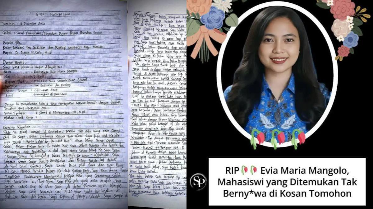 KASUS MAHASISWI UNIMA - Pesan terakhir mahasisw UNIMA ditulis dalam bentuk tulisan di secarik kertas maupun coretan di dinding kamar kos, sebelum meninggal dunia.