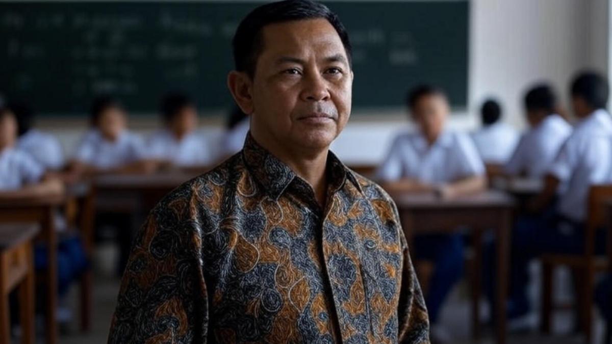 KUNCI JAWABAN 2025 - Ilustrasi guru sedang mengajar di kelas, berikut kunci jawaban Ilmu Pengetahuan Sosial (IPS) Kelas 8 halaman 7 Kurikulum Merdeka.
