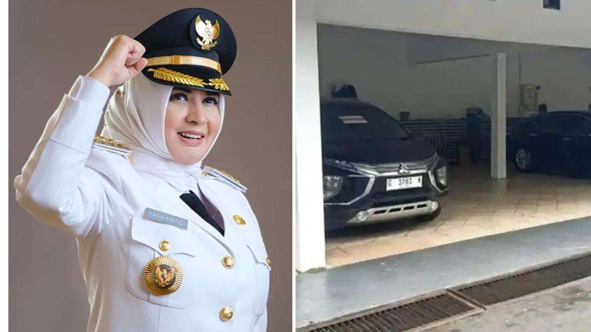 FADIA ARAFIQ - Kini disegel, penampakan garasi berisi 8 mobil mewah di Rumah Fadia Arafiq