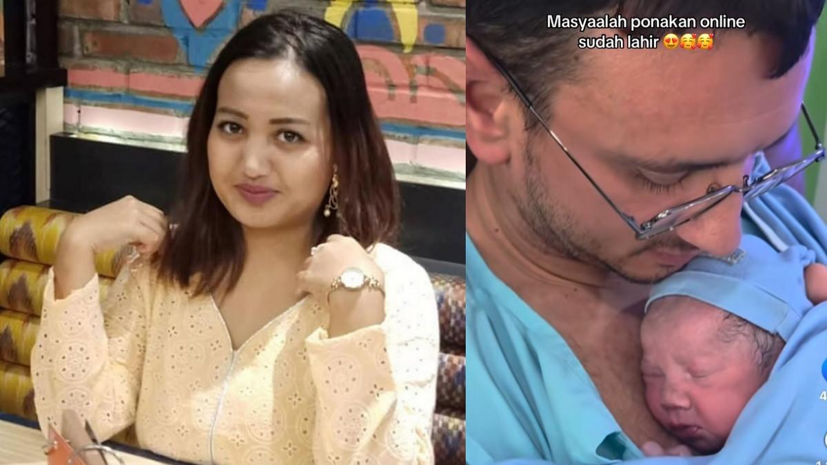LINA MUKHERJEE MELAHIRKAN - Kolase potret Lina Mukherjee melahirkan bayi laki-laki