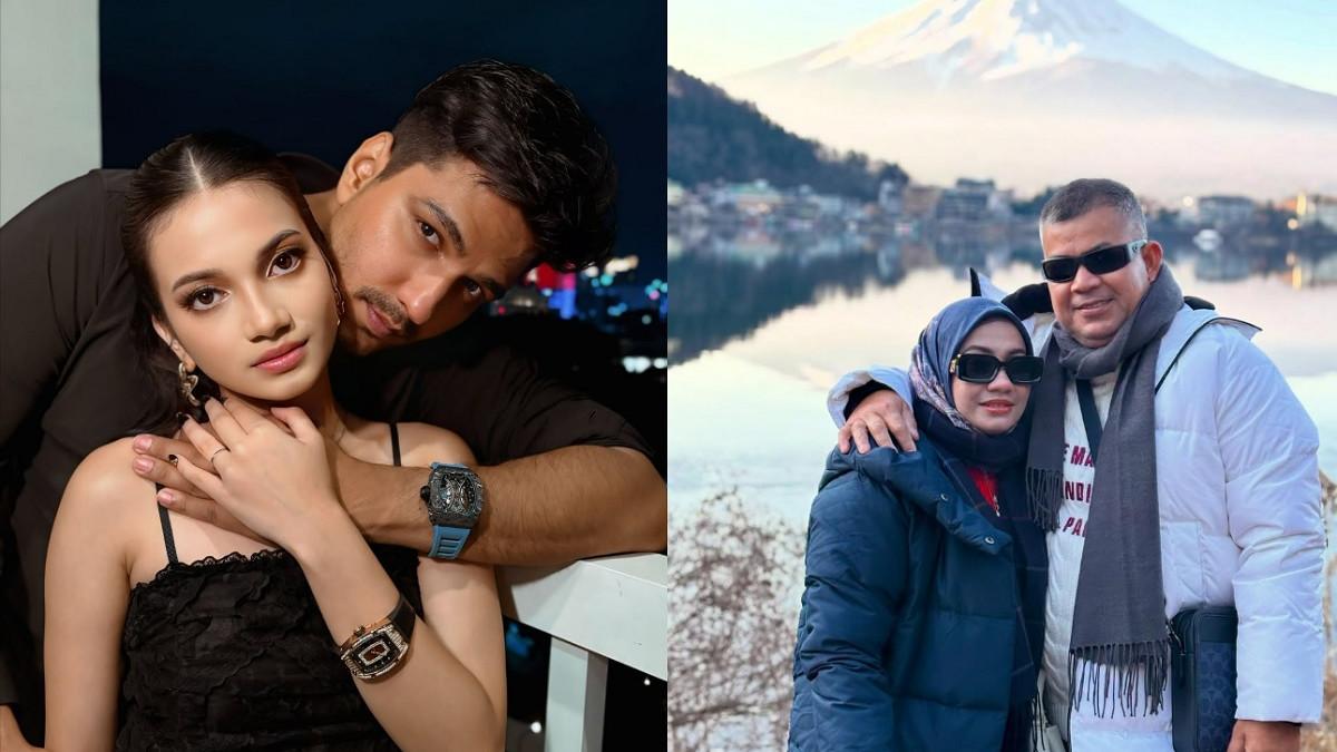 RATU SOFYA - Kolase potret Ratu Sofya bersama Cornelio Sunny dan potret orangtuanya