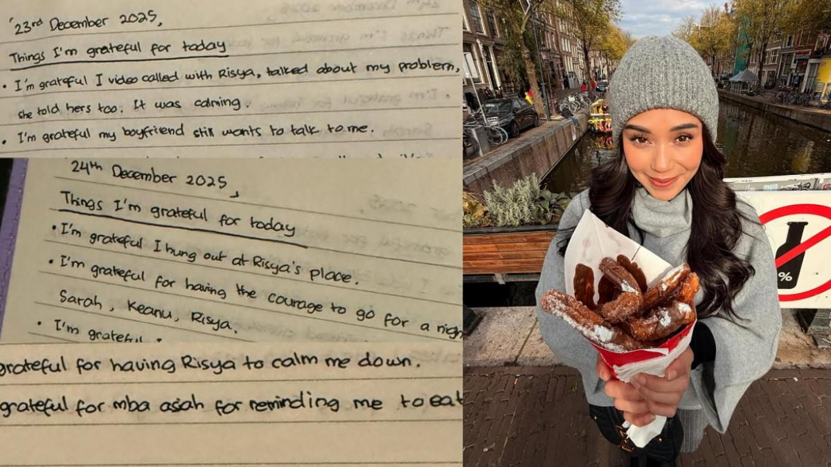 DIARY LULA LAHFAH - Kolase potret buku harian Lula Lahfah yang diungkap oleh sahabatnya