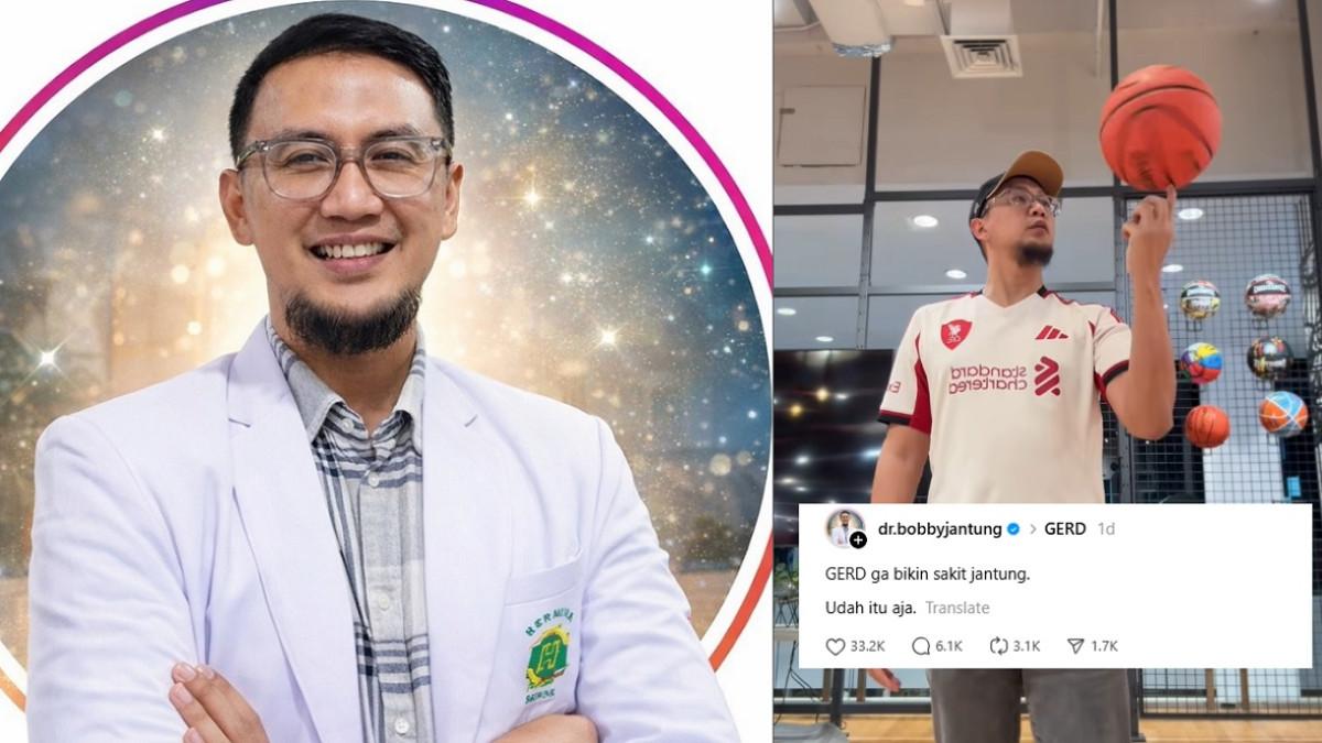 DOKTER BOBBY JANTUNG - Kolase potret dokter Bobby dan cuitanya di Threads yang viral