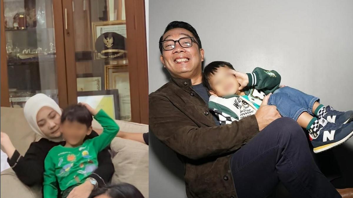 NASIB ARKANA AIDAN - Kolase potret kebersamaan Arkana dengan Ridwan Kamil dan Atalia