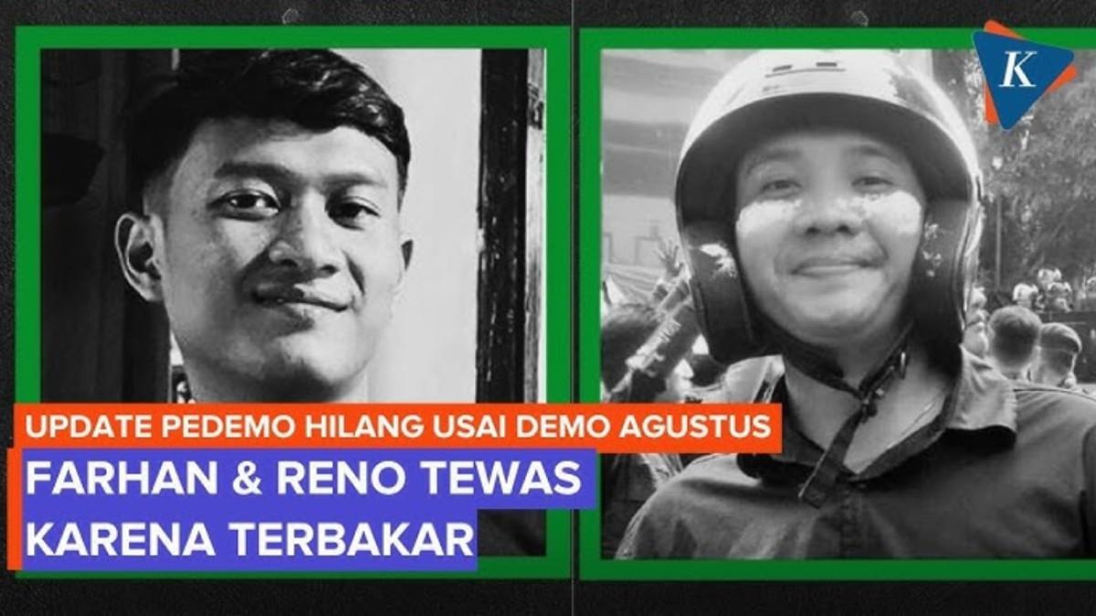 Korban demo ricuh di Kwitang Reno dan Farhan, kerangkanya kini ditemukan