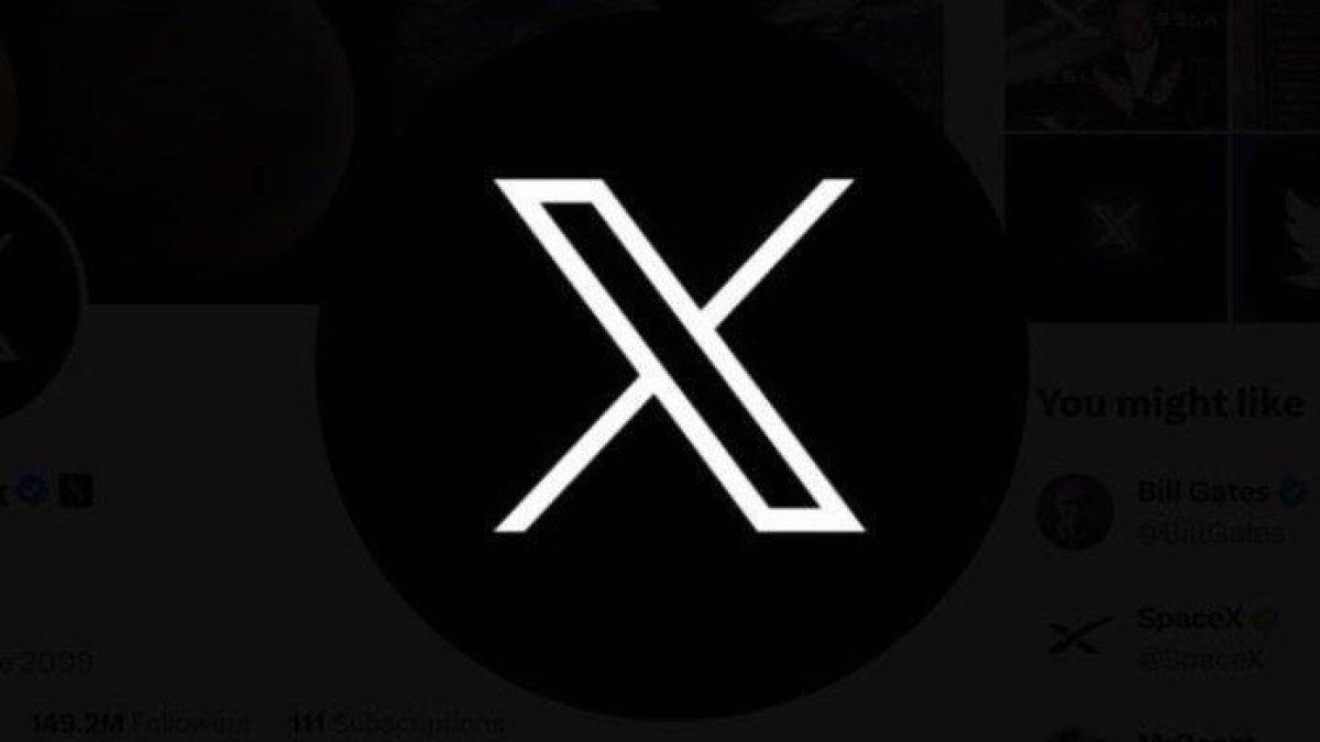 Logo X atau Twitter.