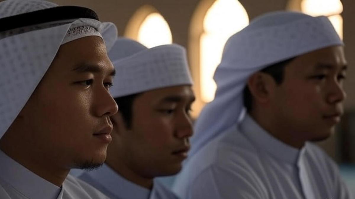 ORANG BERIBADAH - Inilah top 10 negara yang paling sering beribadah, Indonesia nomor berapa? Foto diolah dari AI pada 4 Agustus 2025.
