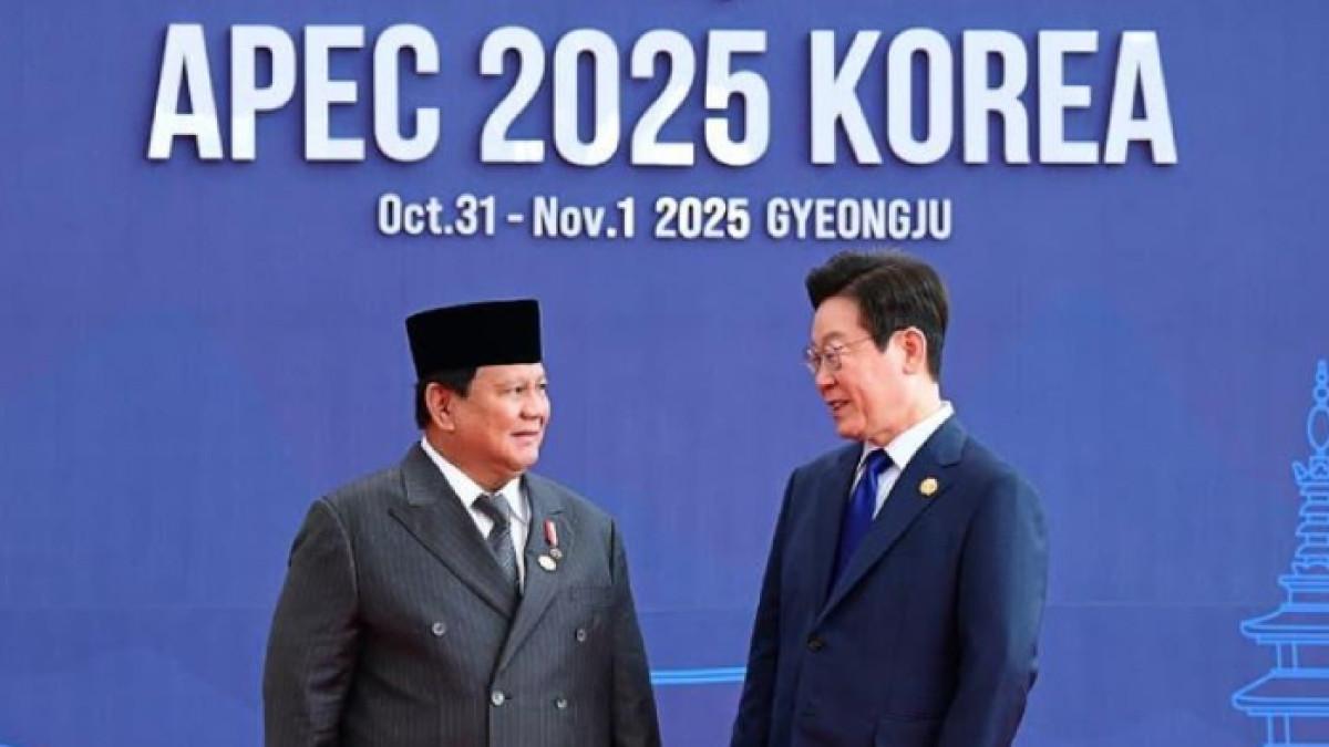 Presiden Prabowo Pakai Mode Drakor di APEC 2025 Korea Selatan, Sapa Lee Jae Myung: Annyeonghaseyo!