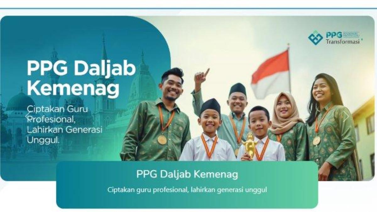 Tangkap layar halaman utama website ppg.kemenag.go.id. Apa Fungsi Utama dari Hadis Dalam Kaitannya dengan Al-Qur'an? Kunci jawaban Modul Profesional PPG