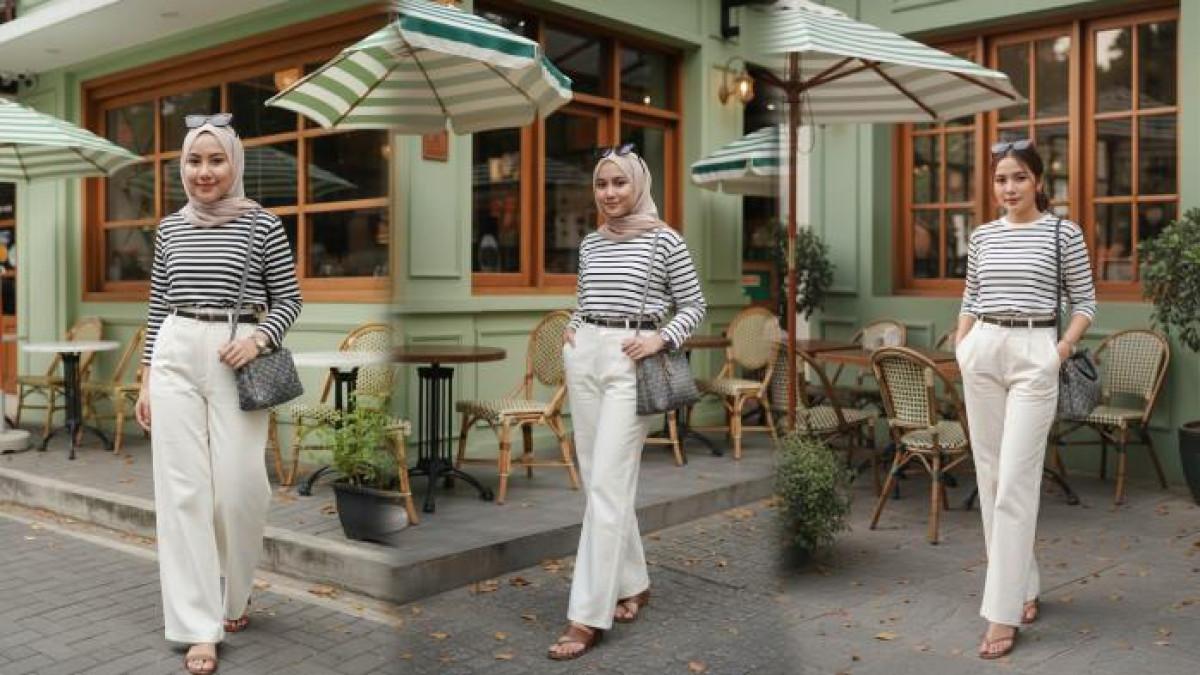 PROMPT GEMINI AI - Contoh foto hasil editan Gemini AI dari foto selfie menggunakan prompt Estetika kafe vintage gaya Parisian chic, Jumat (3/10/2025)