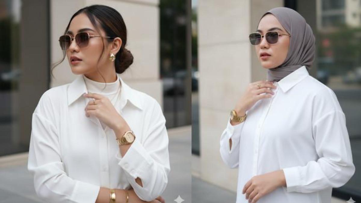 PROMPT GEMINI AI - PROMPT GEMINI AI - Contoh foto hasil editan Gemini AI dari foto selfie menggunakan prompt Potret urban high-fashion, Jumat (3/10/2025).