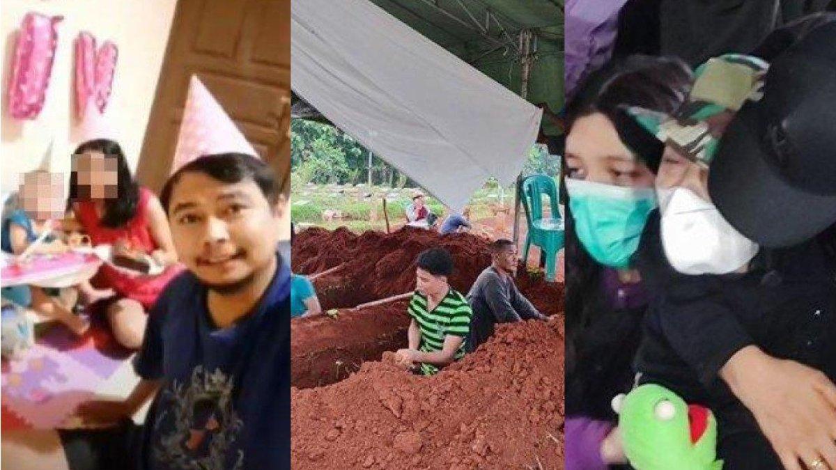TANGIS Polisi di Pemakaman 4 Anak Tewas di Jagakarsa, Panca Titip Pesan: Ingin Lihat Terakhir Kali