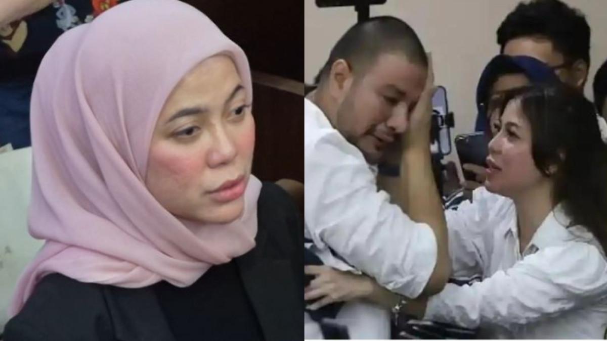 PENAMPILAN DOKTER KAMELIA - Dokter Kamelia tetap hadir di persidangan Ammar Zoni meski sudah diputuskan. Ia pun tampil manglingi dengan hijab pink.