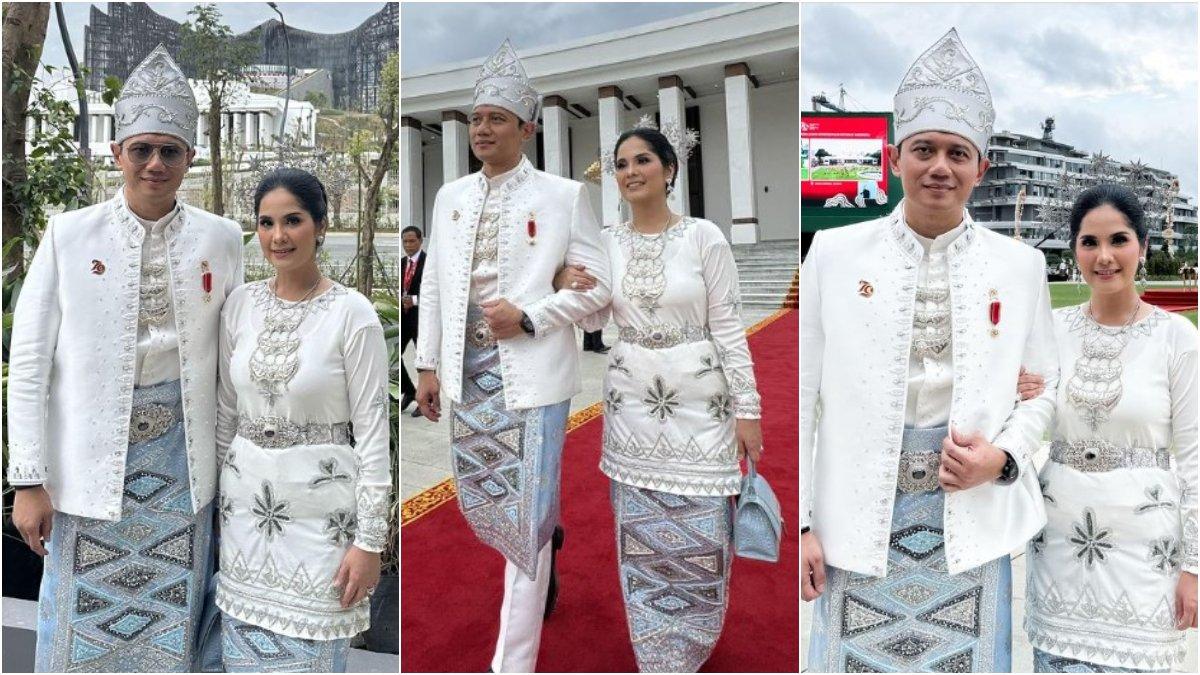 5 Potret Annisa Pohan Ikuti Upacara HUT ke-79 RI di IKN, Mantu SBY Bawa Tas Puluhan Juta Rupiah