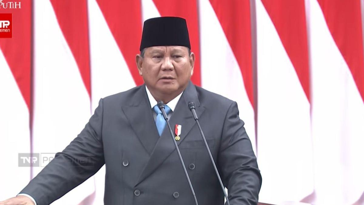 PIDATO PRESIDEN PRABOWO - Presiden RI Prabowo Subianto dalam Rapat Paripurna DPR di Gedung DPR, Senayan, Jakarta, Rabu (20/5/2026). 