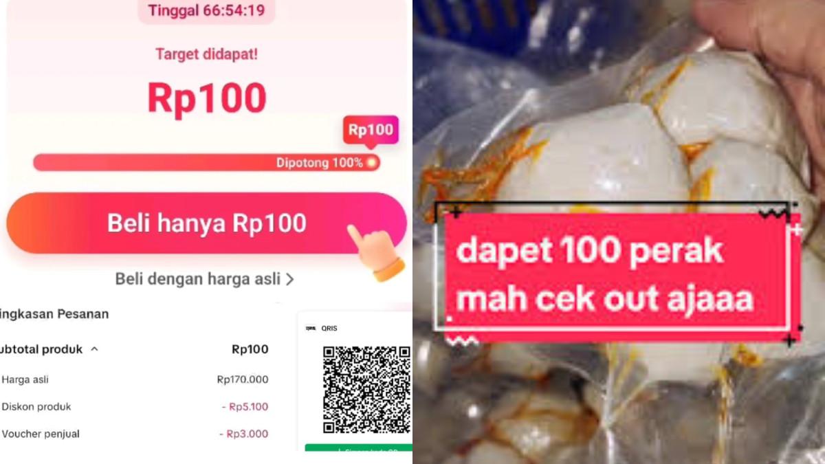 Program ini, pengguna TikTok berkesempatan membeli berbagai produk dengan harga yang sangat murah, bahkan hanya 100 perak.