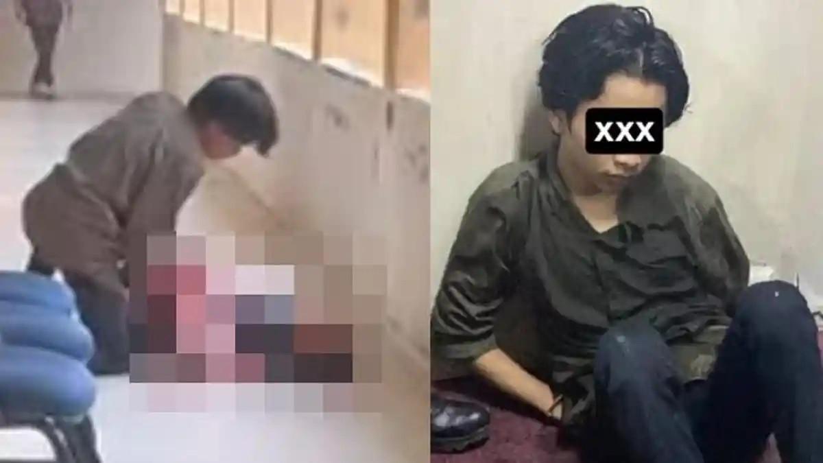 PEMBACOKAN MAHASISWI UIN – Raihan Mufazzar (21), mahasiswa Ilmu Hukum UIN Suska Riau, terancam sanksi drop out setelah membacok Farradhila Ayu Pramesti (23) di Gedung Fakultas Syariah dan Ilmu Hukum, kini ditahan di Mapolresta Pekanbaru.