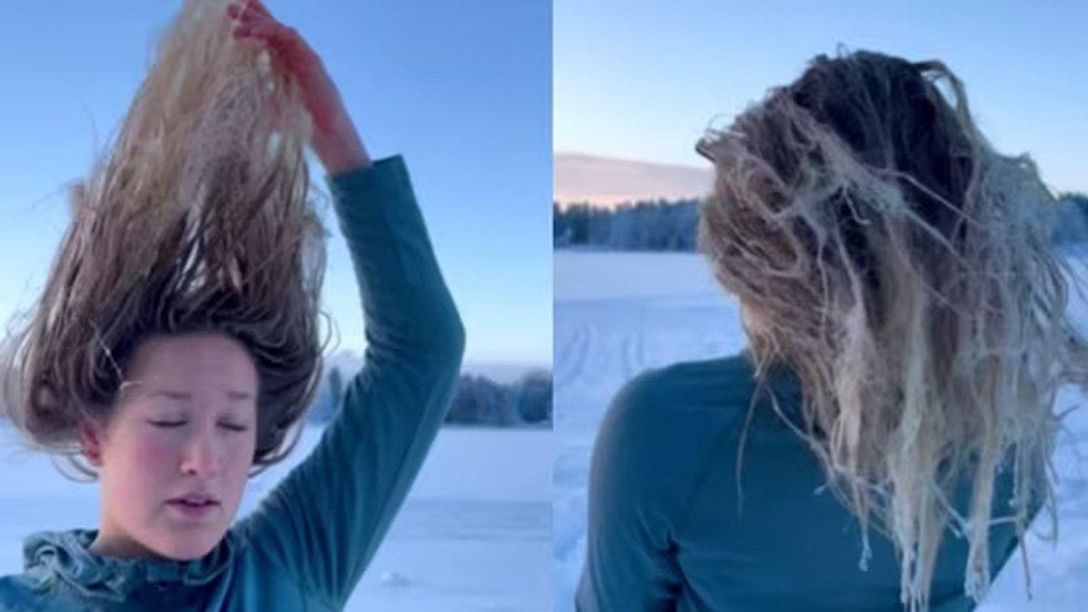 Begini Rasanya Hidup di Daerah Bersuhu Ekstrem -30° Celsius, Rambut Langsung Membeku saat Digerai