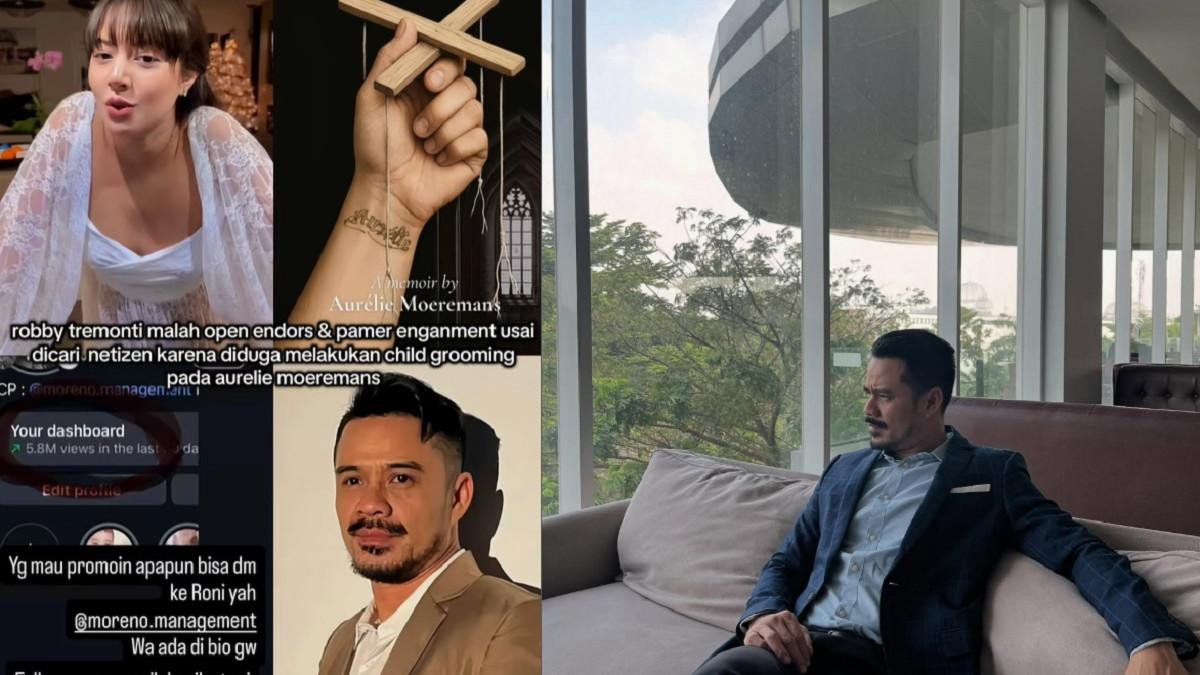 VIRAL BROKEN STRINGS - Kolase potret unggahan Aurelie dan Roby Tremonti. Roby Tremonti buka endorse karena dapat exposure tinggi