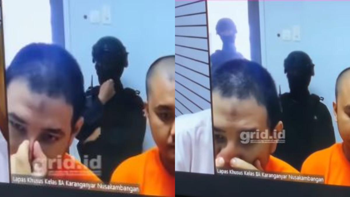 SIDANG AMMAR ZONI - Ammar Zoni mendekati kamera bukan mau berkata-kata tapi memencet hidungnya yang berjerawat saat sidang dugaan peredaran narkotika secara daring.