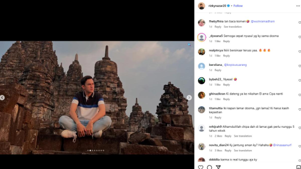 SYIFA EL TUNANGAN - Instagram Rizky Nazar diserbu netizen setelah Syifa Hadju dilamar El Rumi.