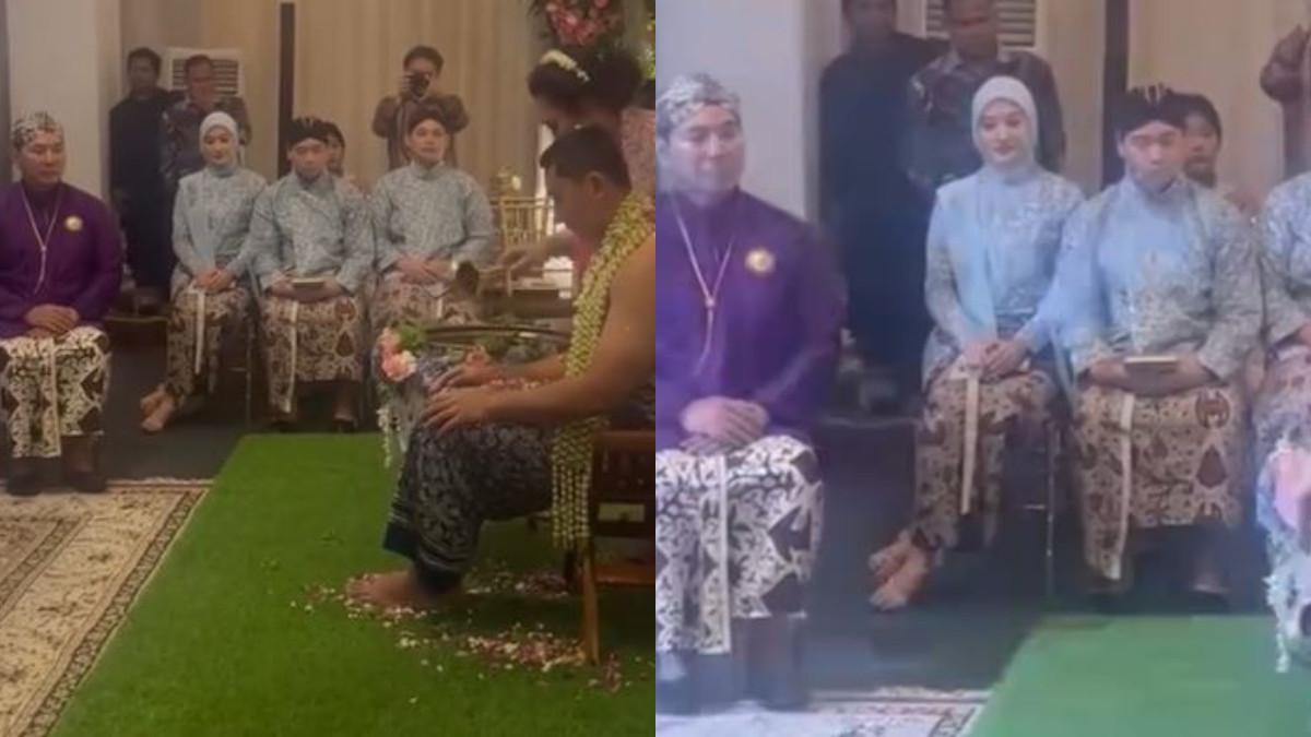 KELUARGA CENDANA - Sosok cantik Puteri Modiyanti anak dari Sandy Harun , terlihat di momen siraman Darma Mangkuluhur Hutomo.