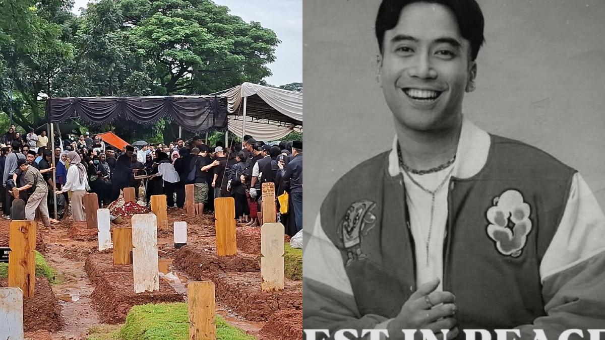 VIDI ALDIANO MENINGGAL - Vidi Aldiano meninggal pada Sabtu (7/3/2026). Suasana pemakaman Vidi Aldiano 'ditemani' hujan rintik-rintik