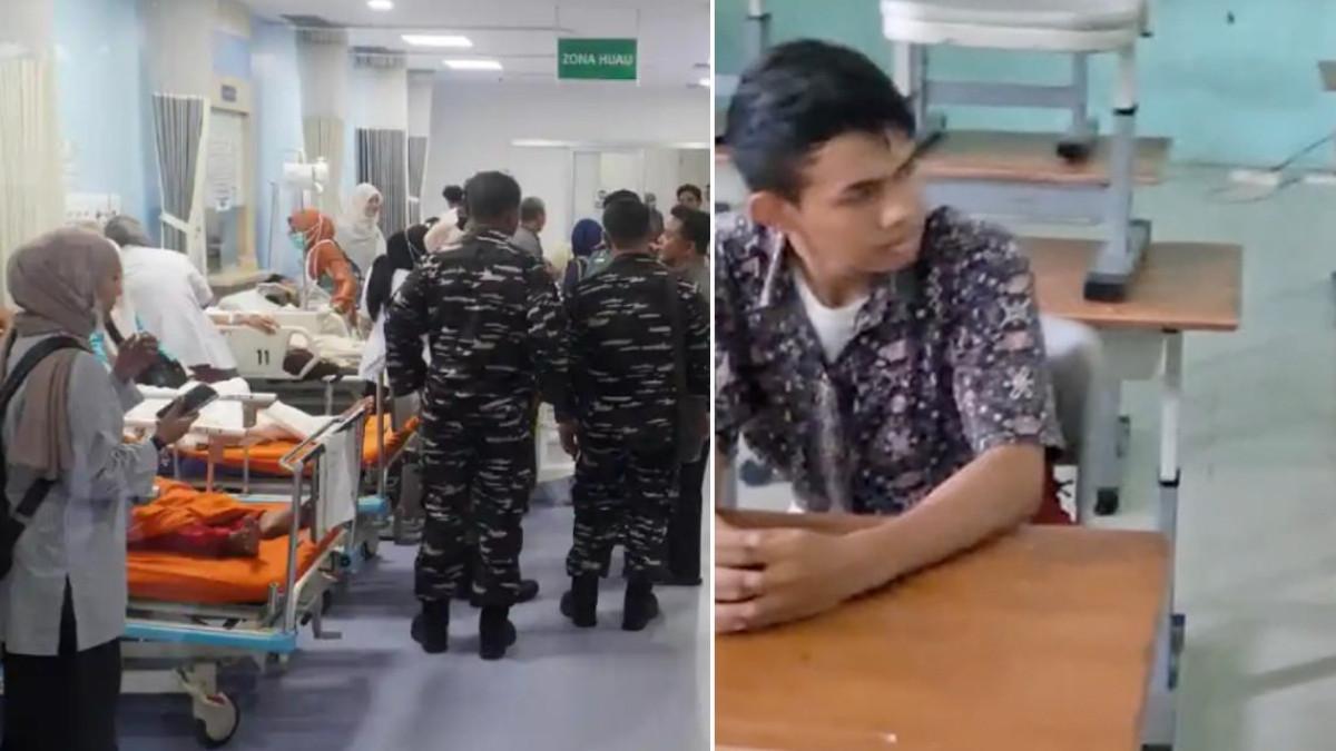 BOM RAKITAN MELEDAK - Suasana ruang perawatan para korban ledakan SMAN 72 Jakarta di RS Islam Cempaka Putih, Jakarta Pusat. Sejumlah korban sudah diperbolehkan pulang dari RS. Pelaku bom SMAN 72 Jakarta sering menyendiri di kelas.