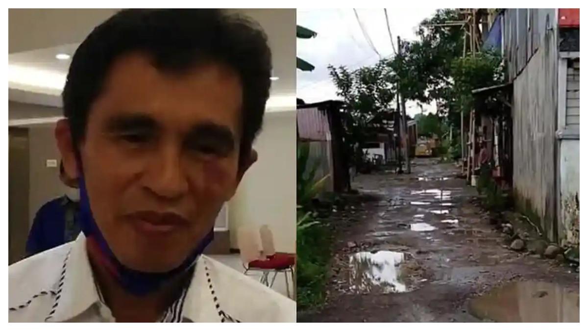 TOLAK PROYEK JALAN-Legislator DPRD Provinsi Sulawesi Selatan Hamzah Hamid menolak proyek jalan di depan rumahnya tepat di Jl Borong Raya Baru 1, Antang, Kecamatan Manggala. Jl Borong Raya Baru 7 seharusnya prioritas. Hamzah menilai proyek jalan yang dilaksanakan Dinas Pekerjaan Umum (PU) Kota Makassar tersebut tidak tepat sasaran.