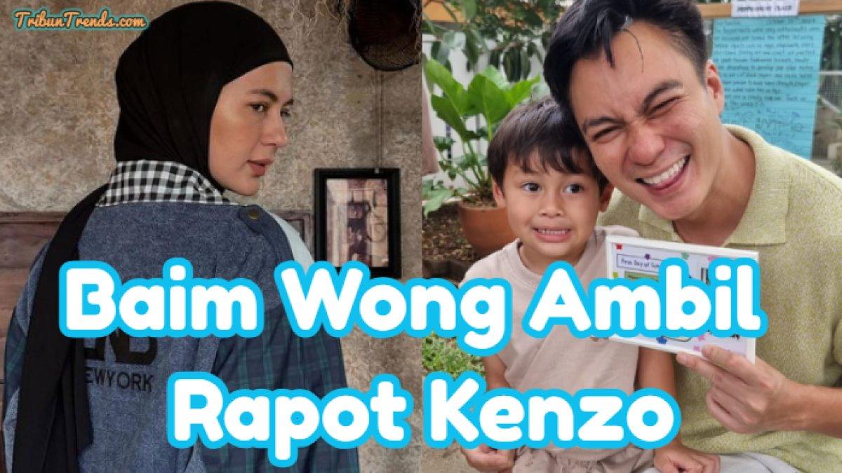 5 Potret Baim Wong Ambil Rapot Kenzo Eldrago Wong Adik Kiano, Tak Ada Sosok Paula Verhoeven