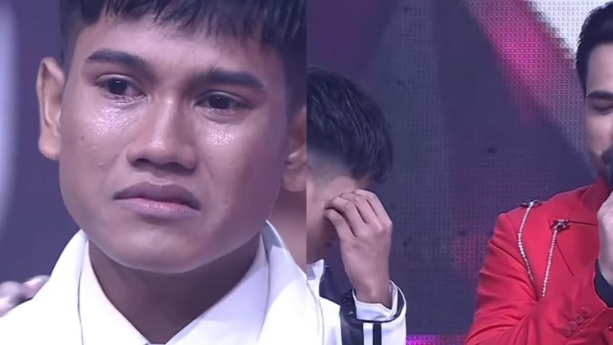 VALEN DANGDUT ACADEMY - Valen menangis setelah tampil di Top 8 Grup 1 Show pada Rabu, 29 Oktober 2025.