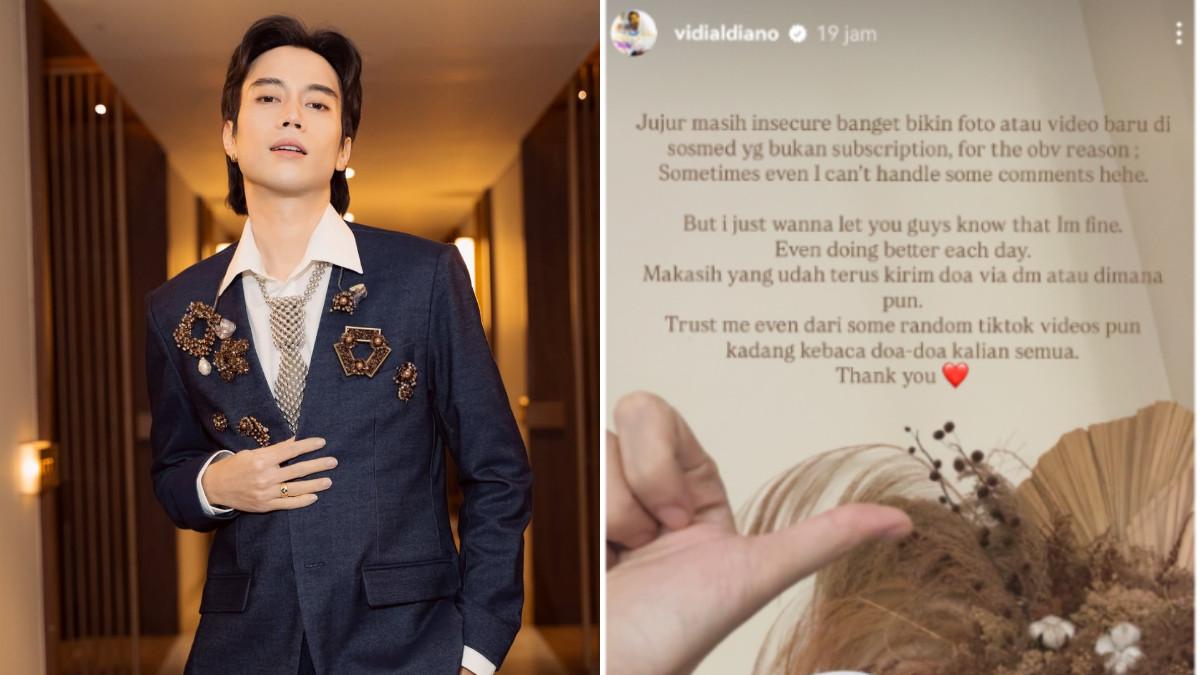 VIDI ALDIANO - Vidi tiba-tiba memberikan pesan untuk semua orang yang menggambarkan kondisinya saat ini melalui akun media sosialnya.
