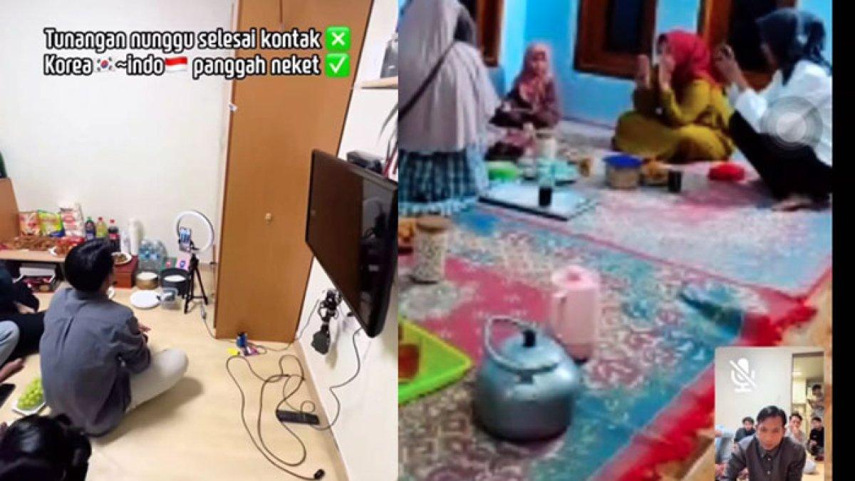 LDR Indonesia-Korea, Pasangan Ini Pilih Lakukan Tunangan Online, Momen Pasang Cincin Jadi Begini