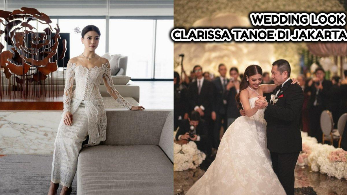 3 Penampilan Clarissa Tanoesoedibjo di Acara Pernikahannya dengan Anthony Tjipto di Jakarta