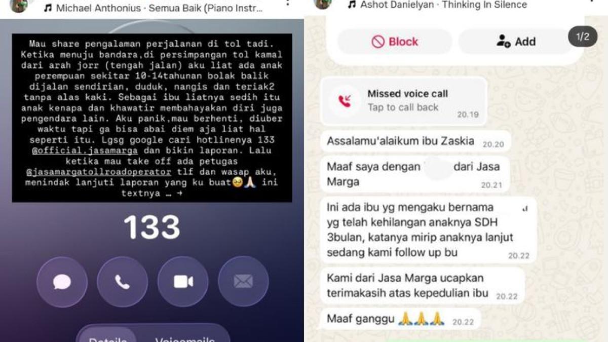 KISAH MENGHARUKAN - Zaskia Adya Mecca terharu usai ikut membantu menemukan anak hilang yang dicari selama tiga bulan.