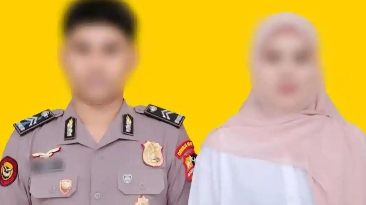 BATAL MENIKAH - AH alias Anisa (25) kanan dan Briptu AA alias Alim (kiri). Pasangan di Kota Ternate ini gagal menikah dan berujung somasi yang dilayangkan pihak perempuan.