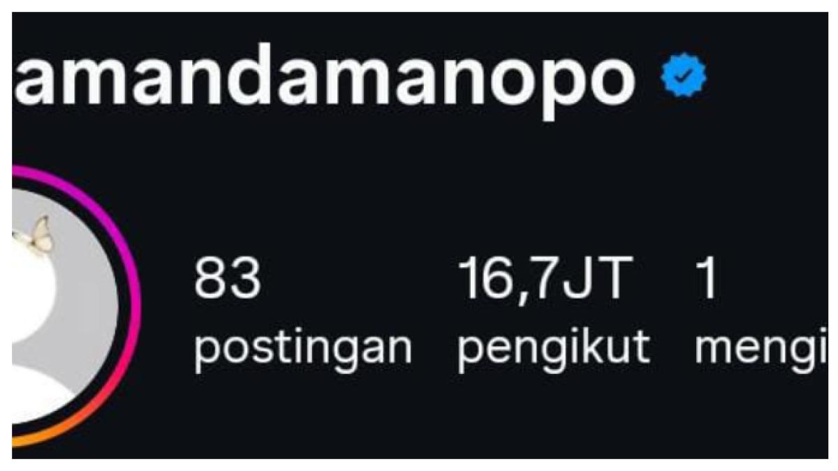 Aktris Amanda Manopo, akhirnya kini memiliki 1 followers yaitu Kenny Austin, setelah bertahun-tahun nol following dan semua itu ada alasannya.